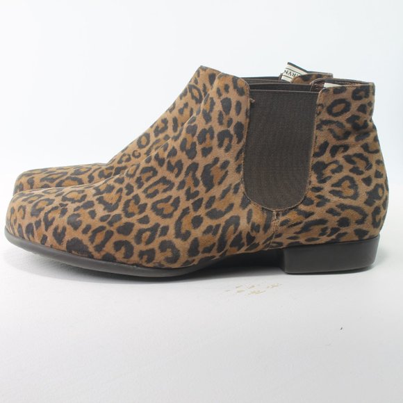 Taryn Rose Leopard Chelsea Booties SZ EU38 US6 - Picture 5 of 15